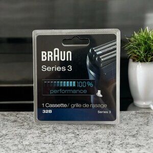 Braun Series 3 ProSkin 32B Replacement Shaver Head Cassette Black New Sealed